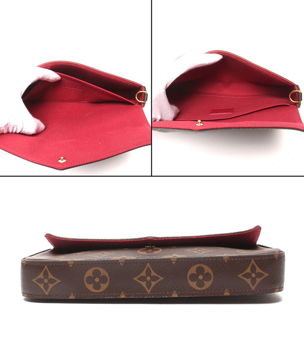 LOUIS VUITTON 2wayチェーンショルダーバッグ クラッチバッグ 斜め掛け ポシェット フェリシー モノグラム M81896 レディース ルイ・ヴィトン