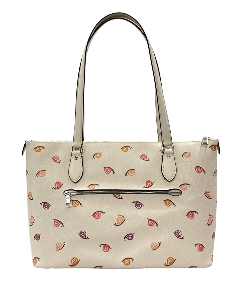美品 COACH ショルダーバッグ 肩掛け Gallery Tote Bag Snail Print ギャラリー トートバッグ かたつむり CV268 レディース コーチ