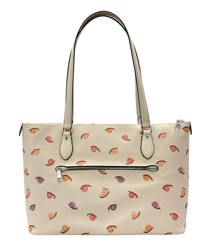 美品 COACH ショルダーバッグ 肩掛け Gallery Tote Bag Snail Print ギャラリー トートバッグ かたつむり CV268 レディース コーチ