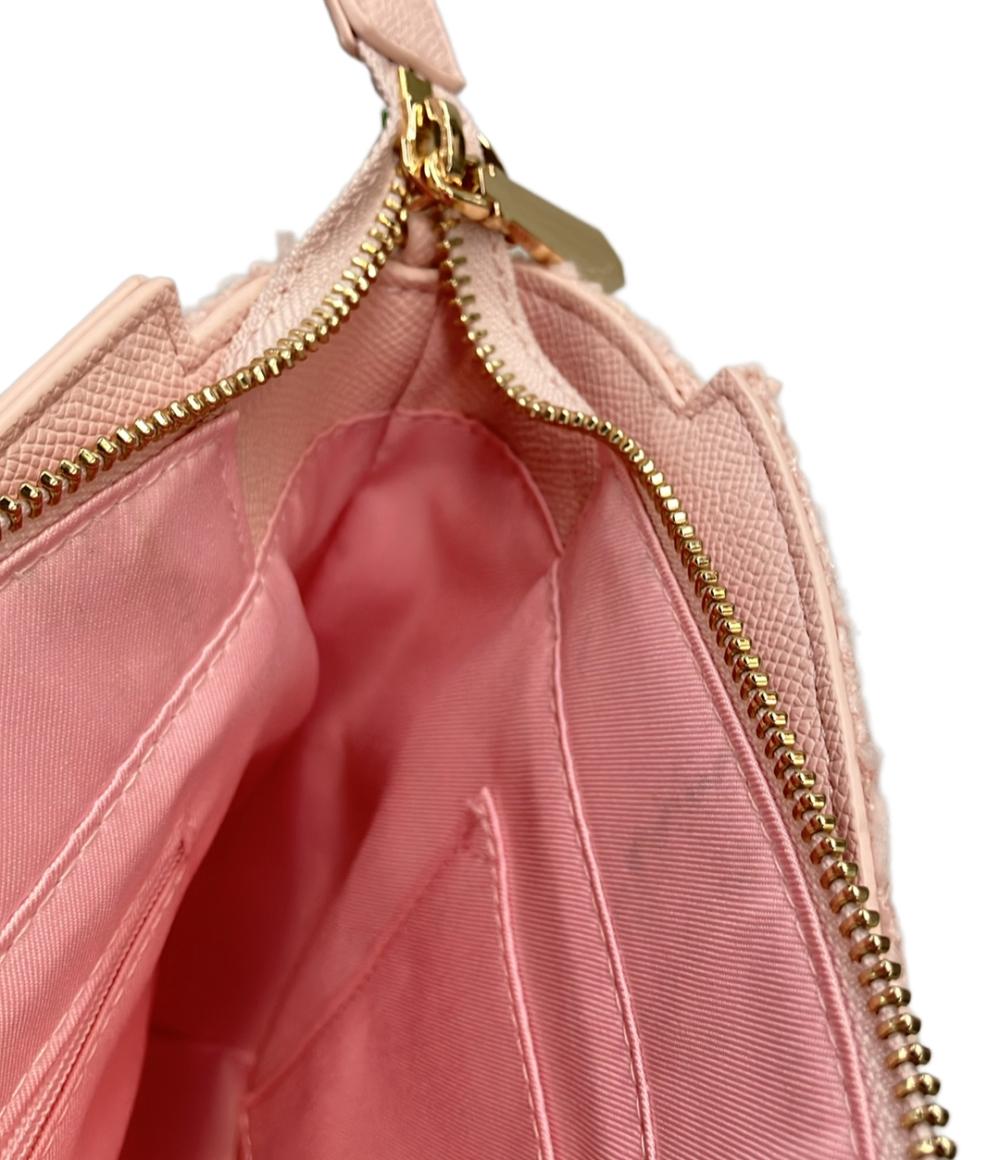 美品 サマンサベガ ハンドバッグ ショルダーバッグ 2WAY 斜め掛け ツイード ダイヤカット レディース Samantha Vega