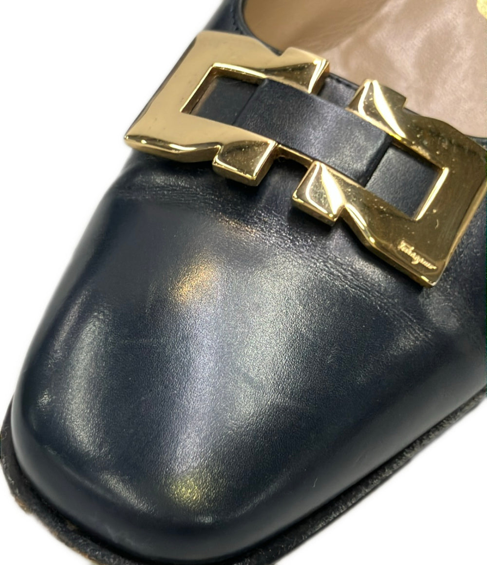 Salvatore Ferragamo パンプス ガンチーニ DE 43448 レディース SIZE 6.5 サルヴァトーレフェラガモ