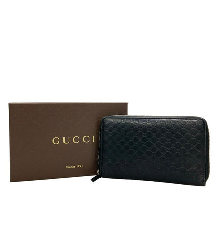 GUCCI ラウンドファスナー長財布 マイクログッチシマ 322819 2091 メンズ グッチ