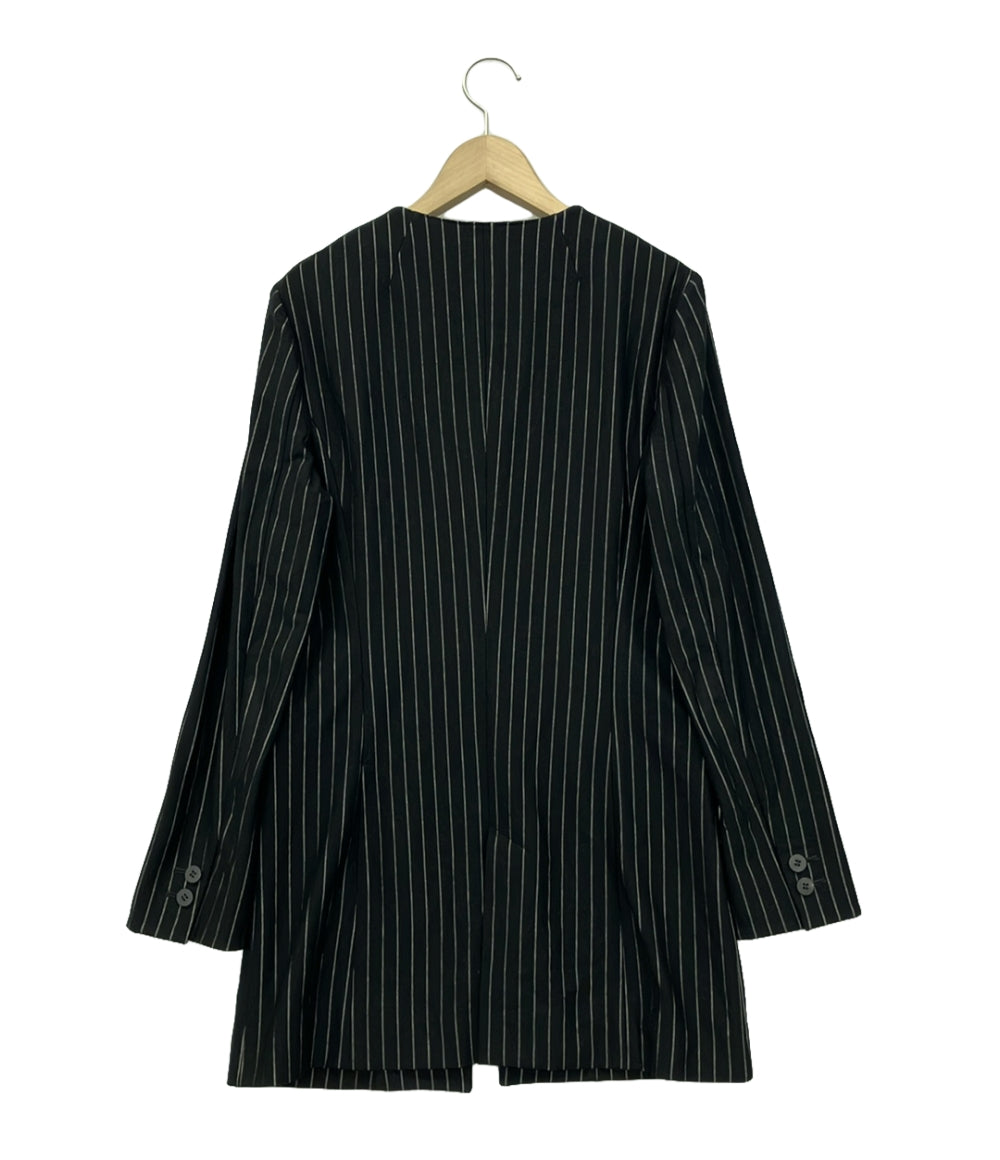 コムサ・デ・モード ノーカラージャケット ストライプ柄 レディース SIZE 9 (M) COMME CA DU MODE