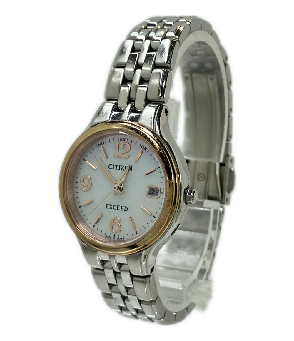 CITIZEN 腕時計 エクシード ソーラー シェル H010-T014089 レディース シチズン