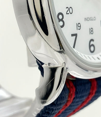 TIMEX 腕時計 INDIGLO クオーツ ホワイト メンズ タイメックス
