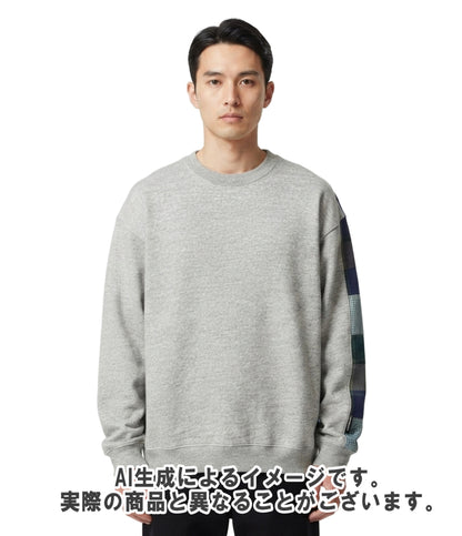 KAPITAL 長袖 レインボーイ キルト ビッグ クルーネック スウェット 裏起毛 メンズ SIZE 3 キャピタル