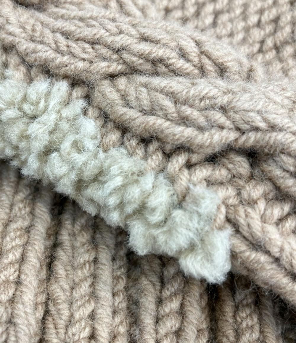 Drawer エルボーパッチニットカーディガン レディース ドゥロワー