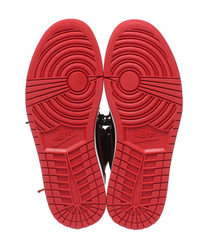美品 Air Jordan NIKE ハイカットスニーカー パテントブレッド エアジョーダン1 レトロ ハイ OG 555088-063 メンズ SIZE 27.0 (L) エアジョーダン