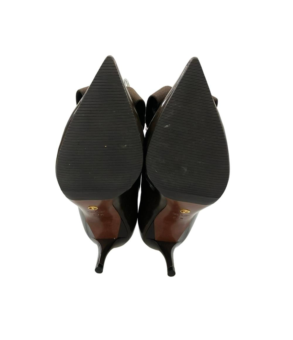GIORGIO ARMANI ポインテッドトゥパンプス リボン レディース SIZE 37 1/2 ジョルジオアルマーニ