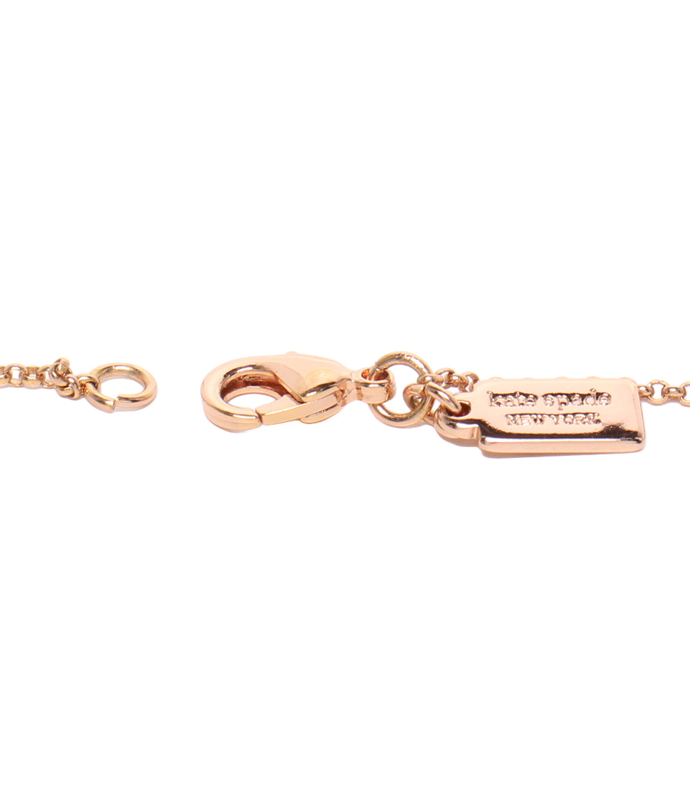 美品 Kate Spade ネックレス ピアス フラワーモチーフ リボンモチーフ 3点セット レディース ケイトスペード