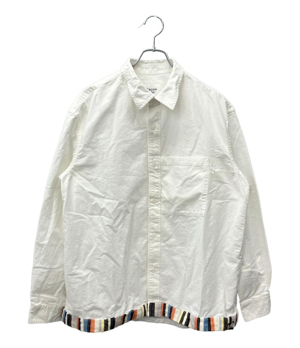 訳あり KUON 長袖シャツ タグ付き SAKIORI Hem LS Shirt 261SH034509 メンズ SIZE X-Large (XL) クオン