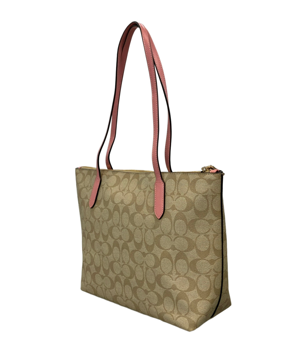 美品 COACH トートバッグ ショルダーバッグ 肩掛け シグネチャー 4455 レディース コーチ