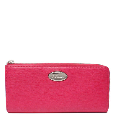 美品 FURLA L字ファスナー長財布 レディース フルラ