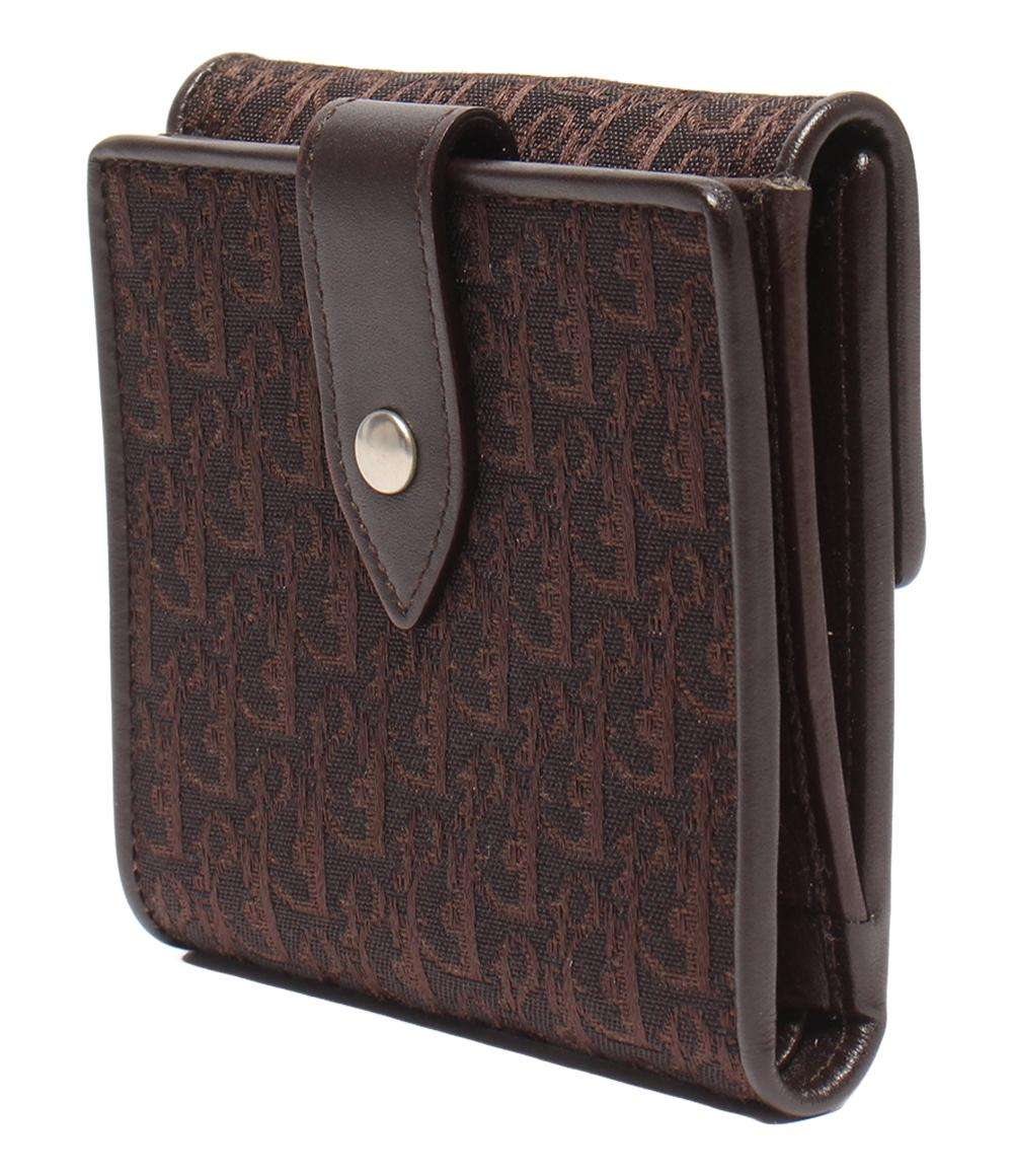 美品 クリスチャンディオール Wホック 二つ折り財布 レディース Christian Dior