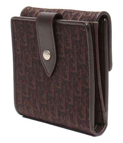 美品 クリスチャンディオール Wホック 二つ折り財布 レディース Christian Dior