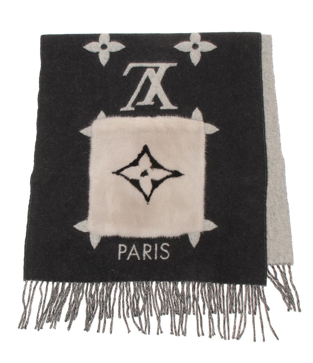 美品 LOUIS VUITTON マフラー カシミヤ100% マフラー･コールド レイキャビック M74353 レディース ルイ・ヴィトン