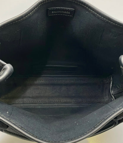 BALENCIAGA 2way ハンドバッグ ショルダーバッグ 斜め掛け ネイビーカバス 390346 1000 X 538735 レディース バレンシアガ