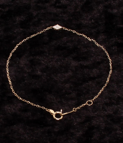 美品 STAR JEWELRY ブレスレット K10 ダイヤ 0.02ct レディース スタージュエリー