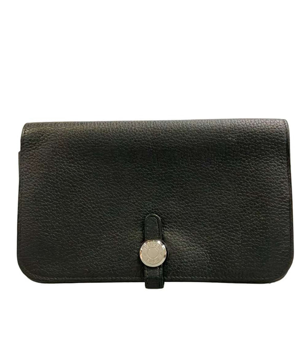 HERMES 長財布 シルバー金具 D刻印 ドゴン GM レディース エルメス