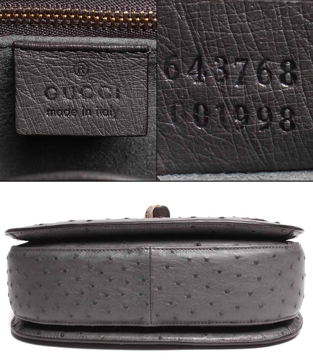 グッチ 2wayレザーハンドバッグ ゴールド金具 バンブー1947