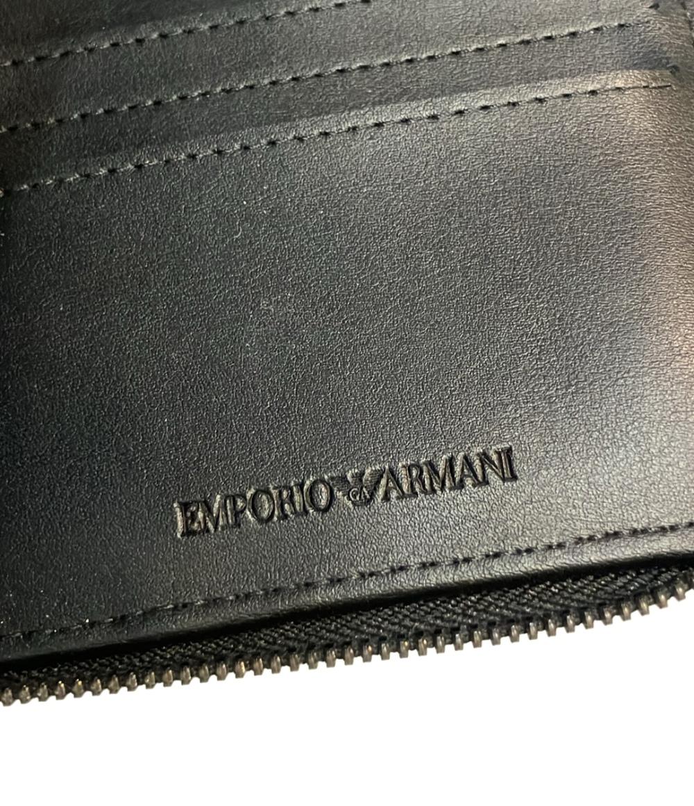 美品 EMPORIO ARMANI ショルダーバッグ トラベルポーチ ラウンドファスナー メンズ エンポリオアルマーニ