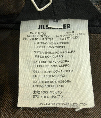 美品 JIL SANDER チェスターコート ヘリンボーン メンズ SIZE 48 (L) ジルサンダー