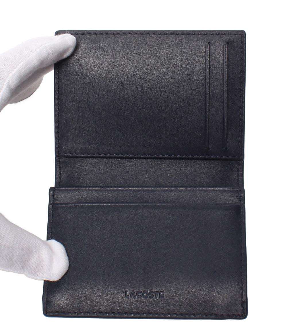 美品 LACOSTE カードケース パスケース メンズ レディース ラコステ