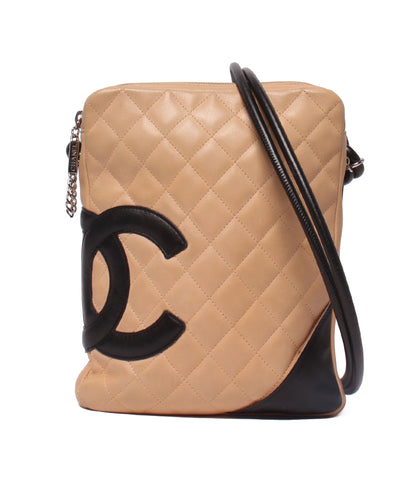 CHANEL ショルダーバッグ 斜め掛け 9番台 ラムスキン カンボンライン レディース メンズ シャネル