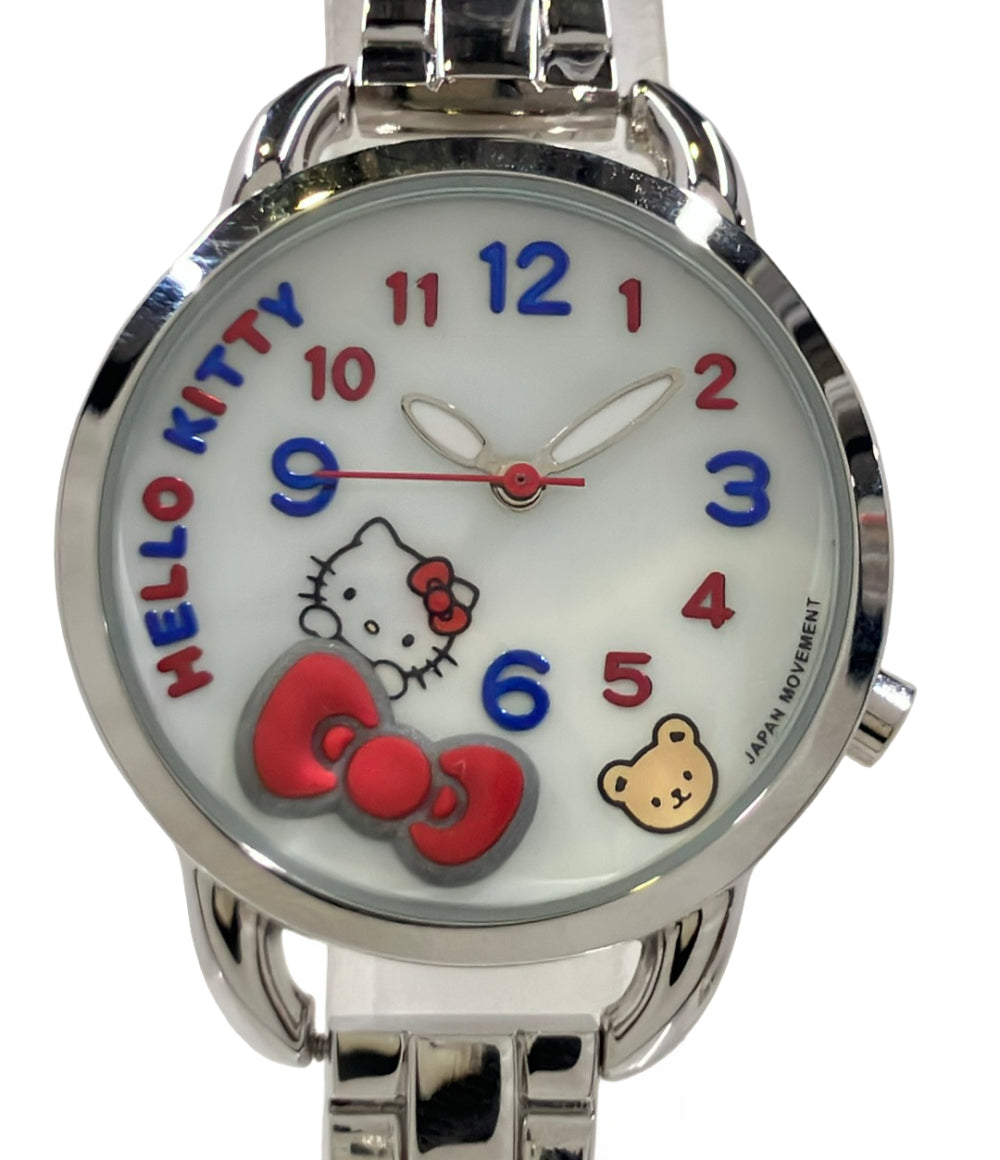 SANRIO 腕時計 ハローキティ クオーツ ホワイト レディース サンリオ