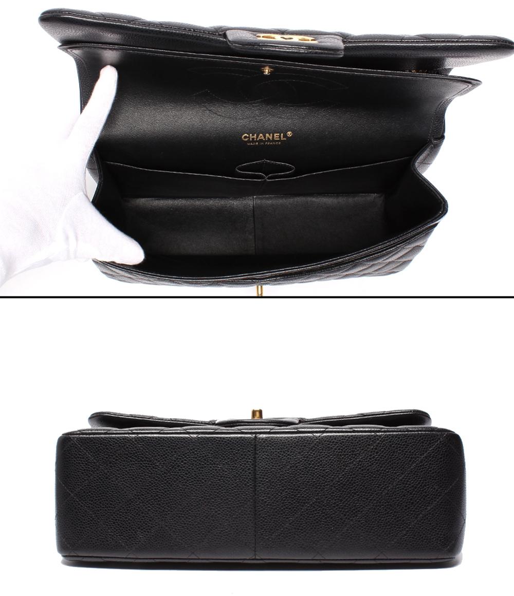 CHANEL マトラッセ 30 キャビアスキン CHANEL チェーンショルダーバッグ ダブルチェーン ダブルフラップ