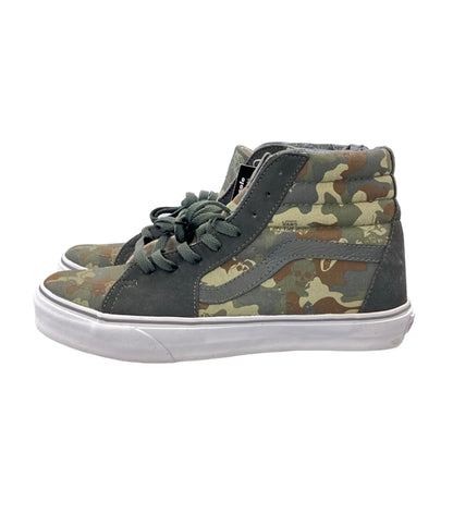 美品 VANS ハイカットスニーカー 迷彩柄 スカル メンズ SIZE US 9 ヴァンズ