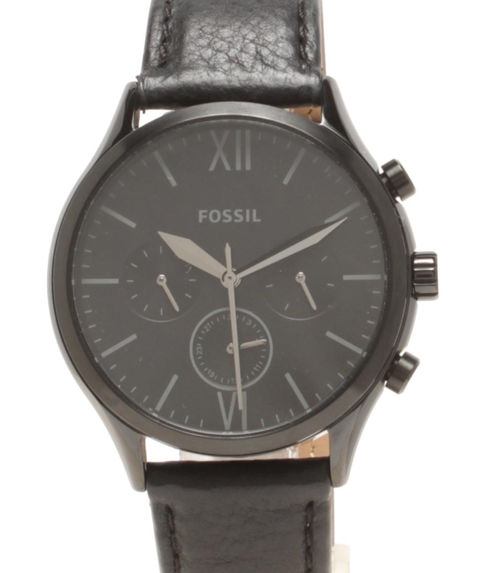 FOSSIL 腕時計 クオーツ ブラック BQ2364 メンズ フォッシル