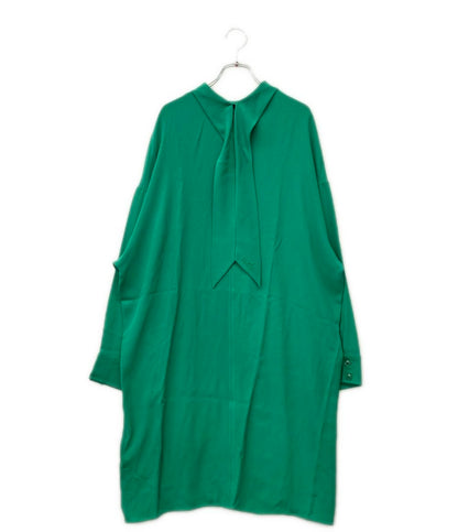 HERMES 長袖 シルクワンピース 17-7351 レディース SIZE 40 (M) エルメス