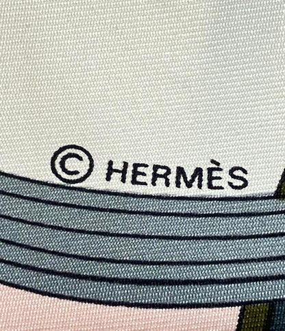 HERMES スカーフ カレ90 シルク100% SPRINGS レディース エルメス
