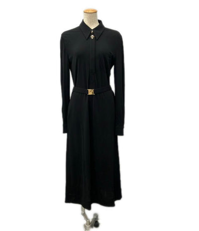 Tory Burch 長袖ワンピース ベルト付きジャージーシャツワンピース 24 25AW Belted jersey shirtdress 998344 レディース SIZE 4 (M) トリーバーチ