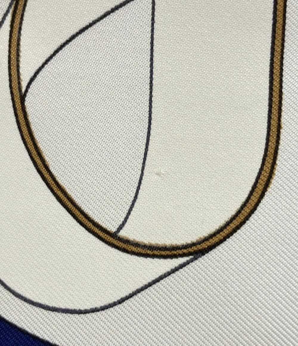 美品 エルメス スカーフ カレ90 シルク100% 黄金の拍車 Eperon d'Or レディース HERMES