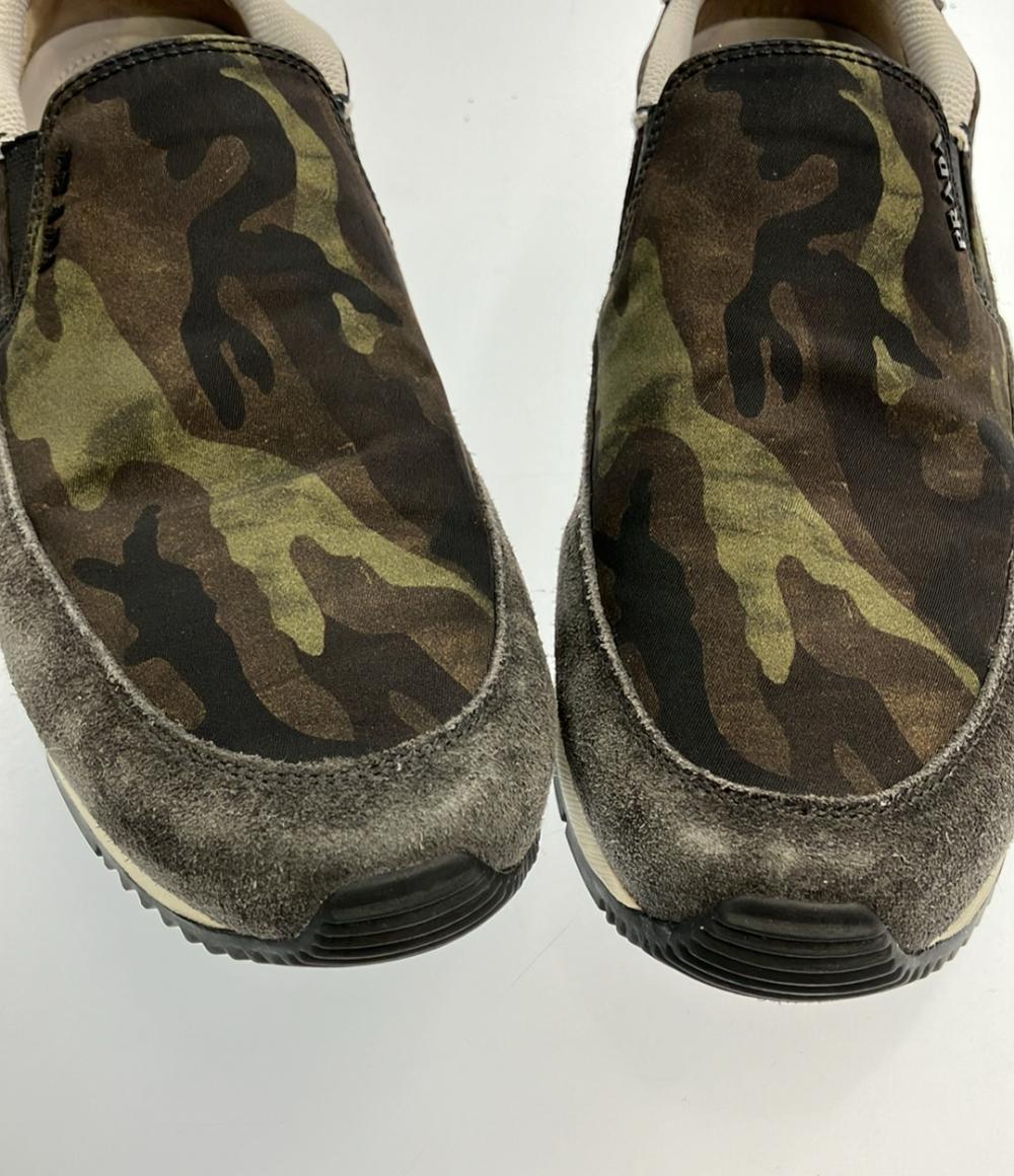 プラダ スリッポン 迷彩 レディース SIZE 38 (XL) PRADA