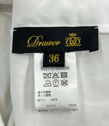 美品 Drawer トリムギャザーカラーブラウス 6521-2-000036 レディース SIZE 36 (XS) ドゥロワー