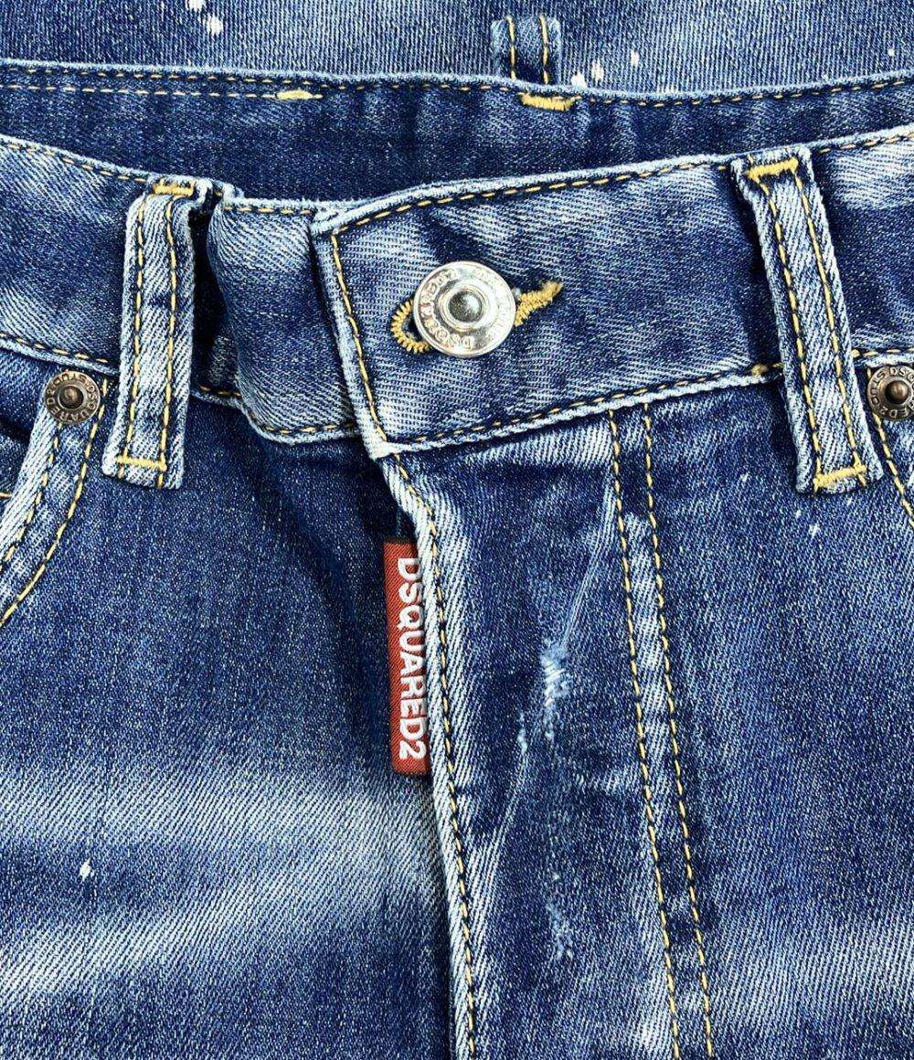 DSQUARED2 リペアペンキ加工 デニムパンツ レディース SIZE 38 ディースクエアード