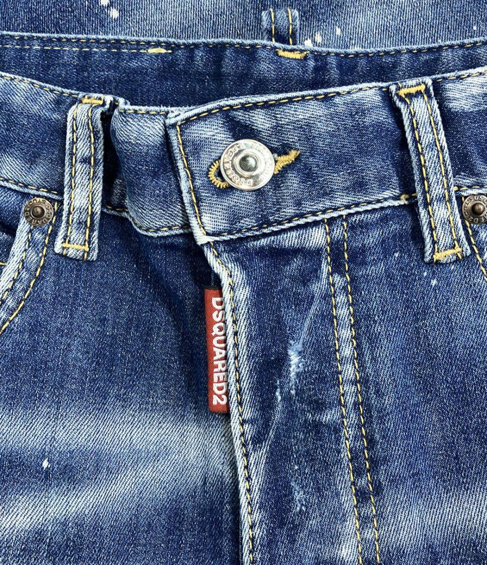 DSQUARED2 リペアペンキ加工 デニムパンツ レディース SIZE 38 ディースクエアード