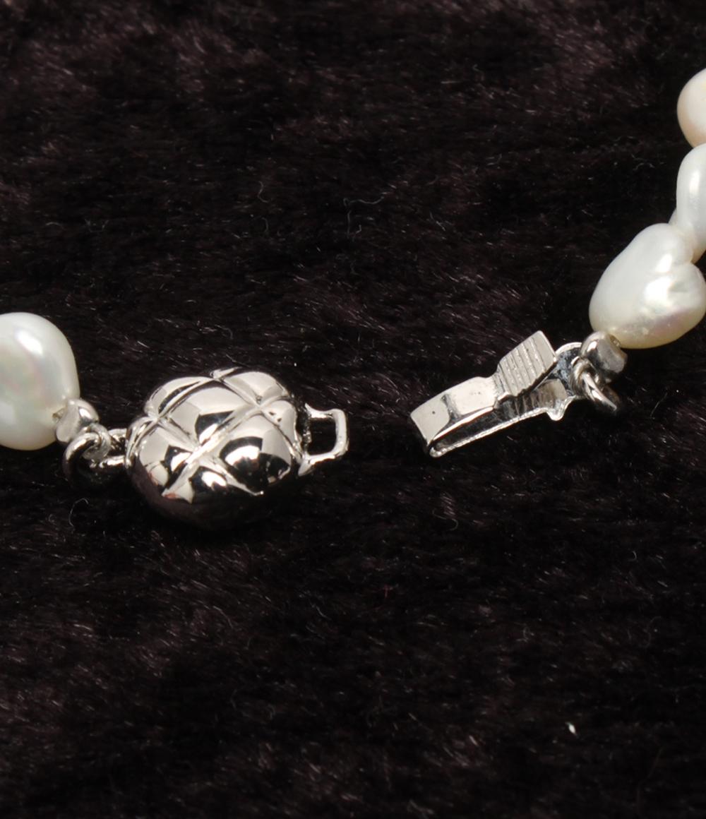 美品 ネックレス ボタンパール バロック レディース