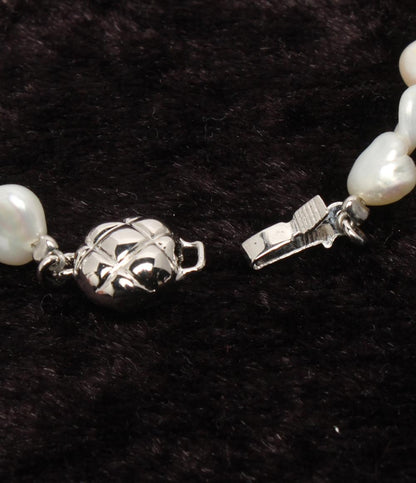 美品 ネックレス ボタンパール バロック レディース