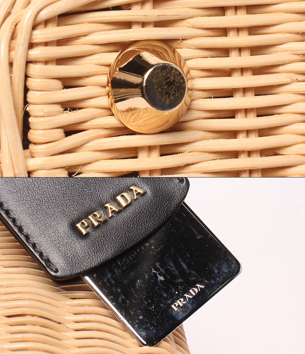 PRADA 2WAY ハンドバッグ ショルダーバッグ 斜め掛け かごバッグ 1BG835 レディース プラダ