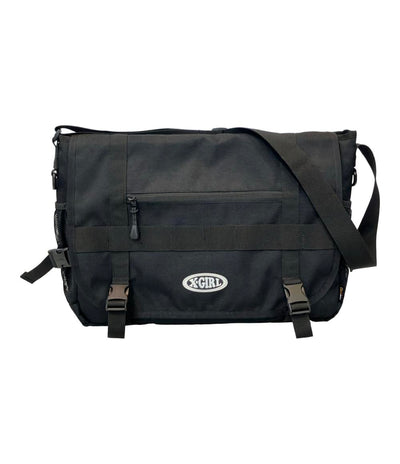 美品 X-girl ショルダーバッグ 斜め掛け メッセンジャーバッグ ロゴ レディース エックスガール