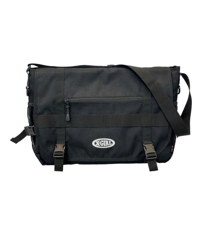 美品 X-girl ショルダーバッグ 斜め掛け メッセンジャーバッグ ロゴ レディース エックスガール