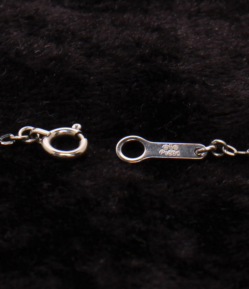 美品 ete ネックレス Pt900 Pt850 パール ダイヤ レディース エテ