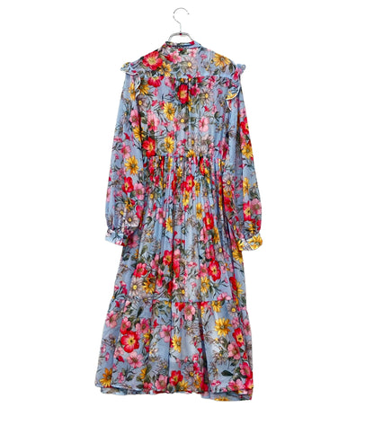 Sov. 長袖ワンピース 花柄 レディース SIZE 36 (S) ソブ