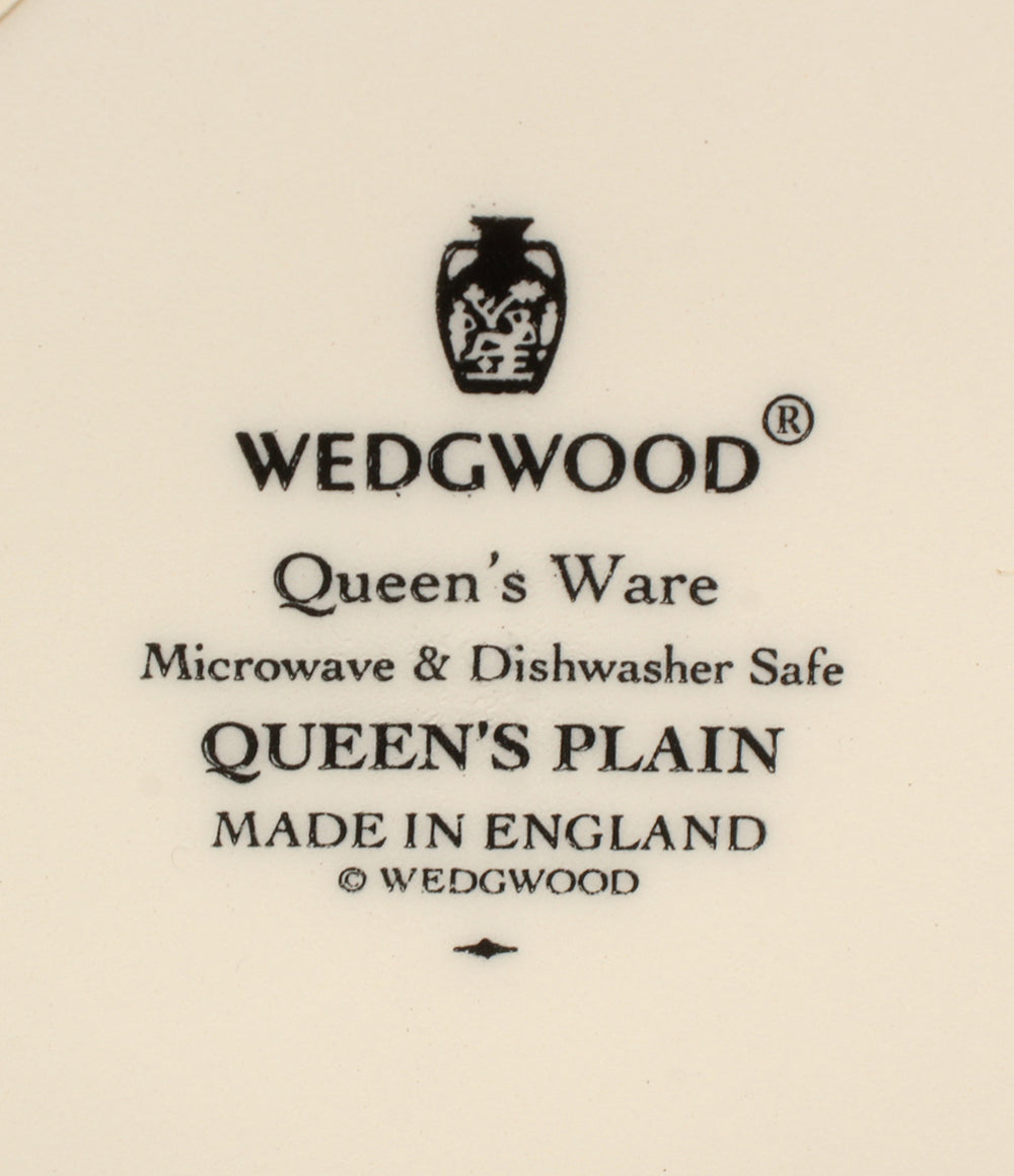 美品 WEDGWOOD プレート 皿 26cm サラダボウル 16cm 8点セット クイーンズ プレーン ウエッジウッド
