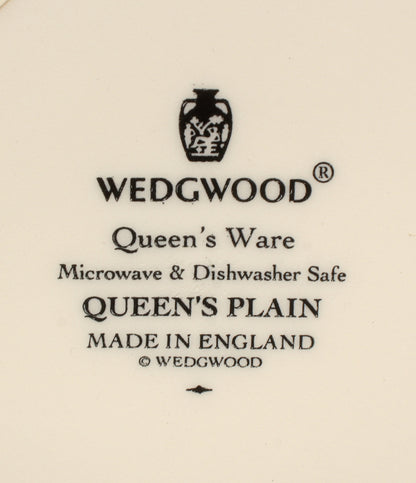 美品 WEDGWOOD プレート 皿 26cm サラダボウル 16cm 8点セット クイーンズ プレーン ウエッジウッド