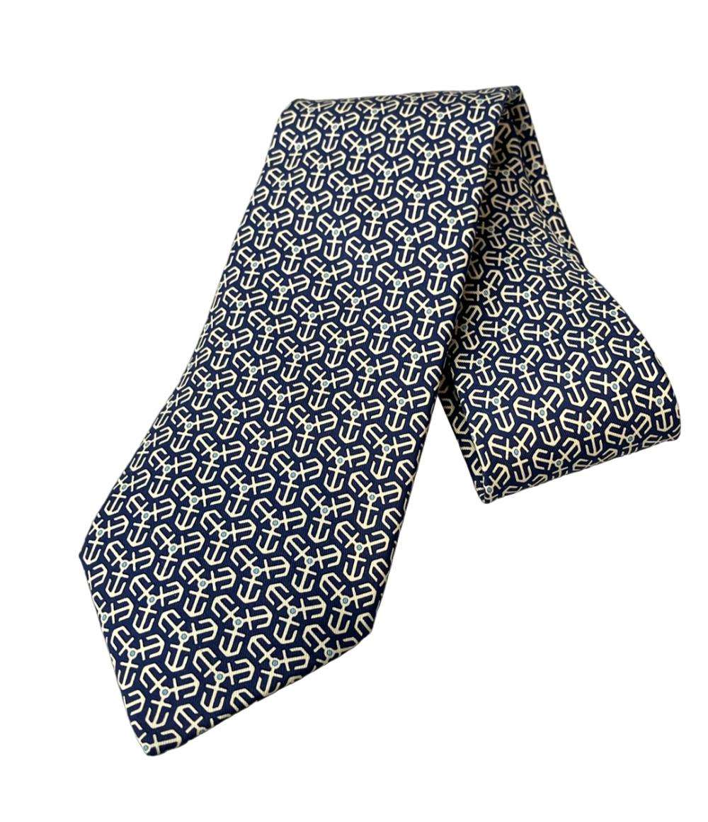 美品 エルメス ネクタイ シルク100% メンズ HERMES